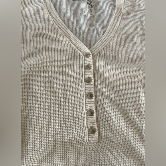 Madewell Asherton Waffle Henley Sweater | NWT | 2X - Picture 6 of 11